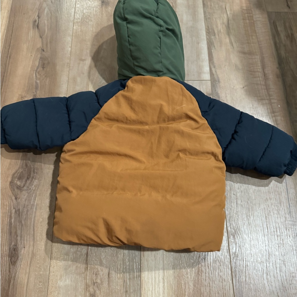 Zara water repellent puffer jacked size 9-12 months G23 - Picture 2 of 4